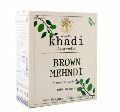 Vagad's Khadi Mehndi Powder - Brown 100 gm - Henna