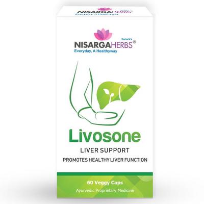 NisargaHerbs Livosone Veggie cap 60's - Speciality Medicines