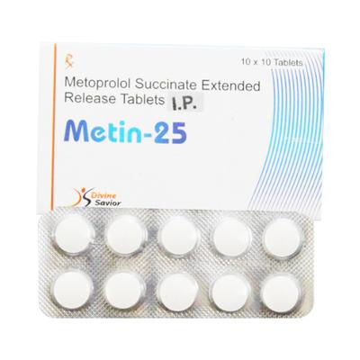METIN 25 Tablet 10's - Hypertension-Bet