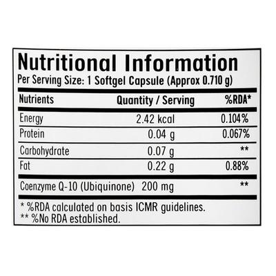 GNC CoQ-10 200 mg Softgel Capsule 30's - Co-Q