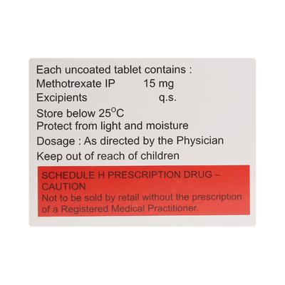 Mexate 15mg Tablet 4'S - Cancer Oncology-Cyt