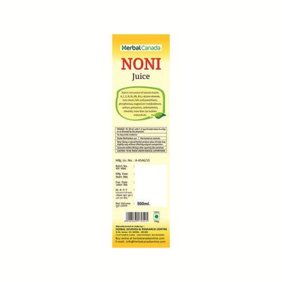 Herbal Canada Noni Juice 500 ml - Ayurvedic Juices