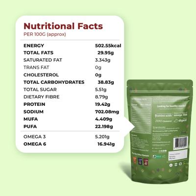 Health Horizons Sweet Lime Chilli Roasted Hemp Seeds (Pack of 2 x 100 gm) 1's - Nutritional Bars