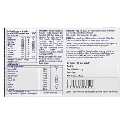 Jubilant Nutrihance UB Gold 150mg of CoQ10 Veg Softgel Capsule 10's - Co-Q