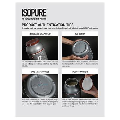 Isopure Low Carb Protein Powder - Dutch Chocolate Flavour 3 lb - Workout Essentials