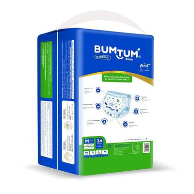 Bumtum Ultrasoft Baby Diaper Pants (M) 36's - Diapers & Wipes