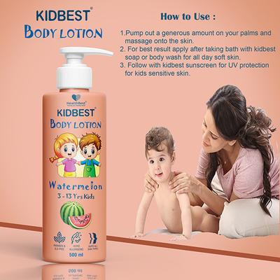 HealthBest Kidbest (3-13 Years) Body Lotion - Watermelon Flavour 500 ml - Baby Body Wash