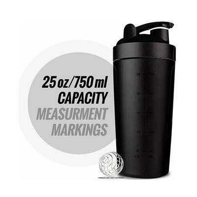 MuscleXP Classic XP Gym Shaker - Black 750 ml - Gym Accessories