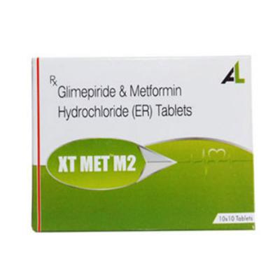 XT MET M 2mg Tablet 10's - Diabetes-Ant