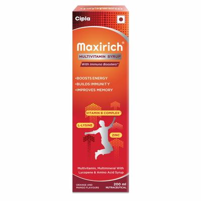 Maxirich Multivitamin Syrup 200 ml - Multi-Vitamins