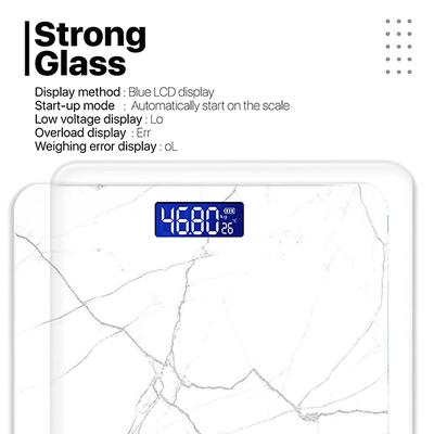 Vandelay Spirit Series Body Weighing Scale - White Marble - Weighing Scale