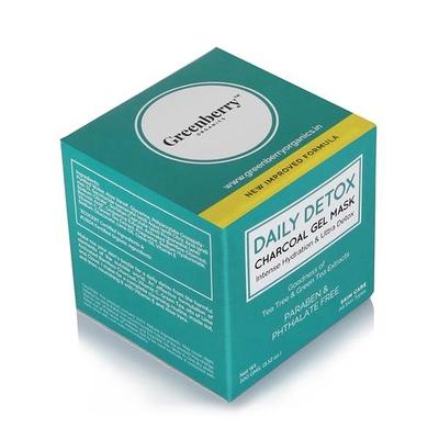 Greenberry Organics Daily Detox Charcoal Gel Mask 100 gm - Masks & Peels