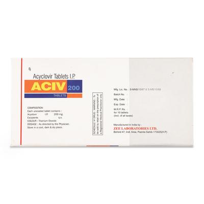 ACIV 200mg Tablet 10's - Viral infections-Ant
