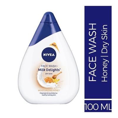 Nivea Milk Delights Face Wash for Dry Skin - Honey 100 ml - Face Wash & Cleansers