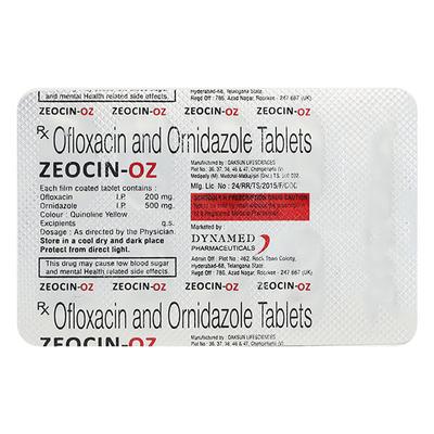 ZEOCIN OZ Tablet 10's - Bacterial Infections-Cep
