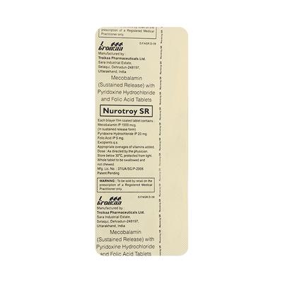 Nurotroy SR Tablet 10'S - Supplements-Vam