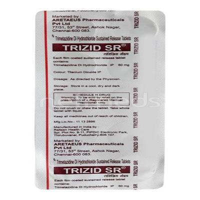 Trizid SR Tablet 10'S - Angina