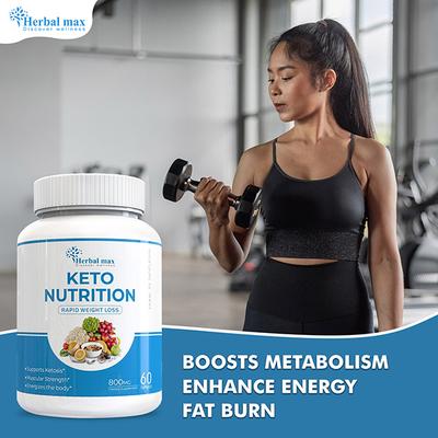 Herbal Max Keto Nutrition Dietary Supplement 800 mg Capsule 60's - Weight Loss