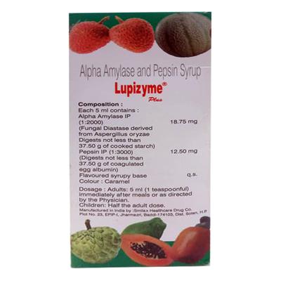 Lupizyme Plus Mixed Fruit Syrup 200ml - Digestive Health