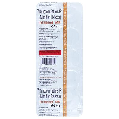 DILTIKIND MR 60 Tablet 10's - Hypertension-Cal