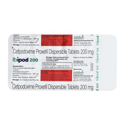 IBIPOD 200mg Tablet 10's - Bacterial Infections-Cep