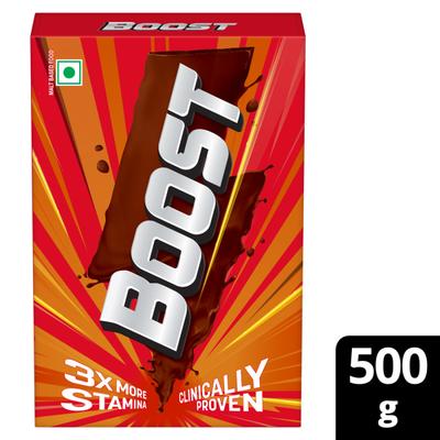 Boost 3x Stamina Powder 500 gm (Refill Pack) - Kids Nutrition