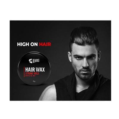 Beardo Crystal Gel Hair Wax - Strong Hold 75 gm - Hair Gels & Waxes
