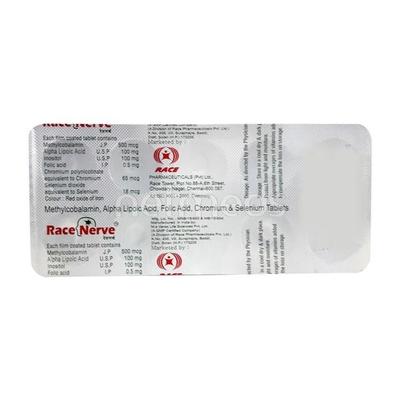 Racenerve Tablet 10'S - Neuropathic Pain-Dru