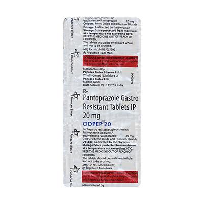 ODPEP 20 Tablet 10's - Ulcer/Reflux/Flatulence-Aaa