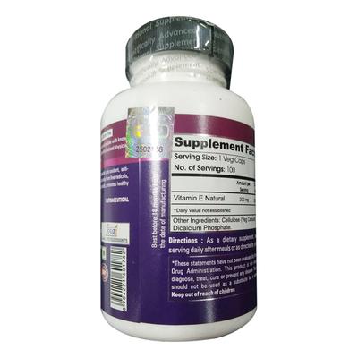Zenith Nutrition Vitamin-E 200 mg Capsules 100's - Multi-Vitamins
