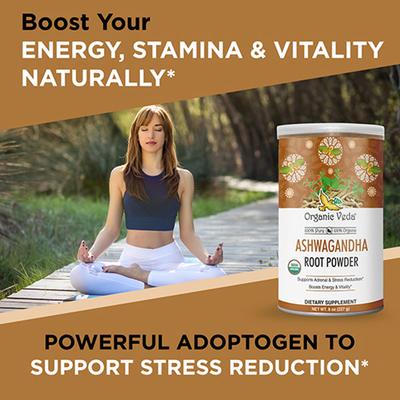 Organic Veda Ashwagandha Root Powder 227 gm - Ashwagandha
