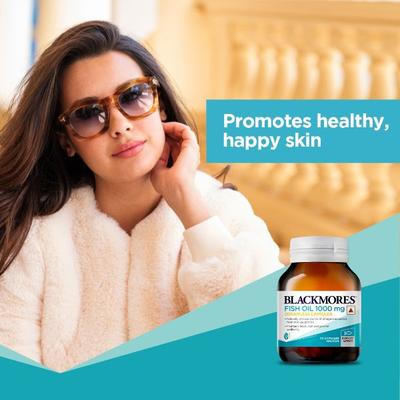 Blackmores Fish Oil 1000 mg Odourless Capsules 30's - Omega Fish Oil Fatty Acids