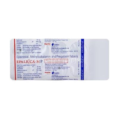 Epalrica MP Tablet 10'S - Neuropathic Pain-Noo
