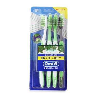 Oral-B Pro-Health CrissCross with Neem Extract Toothbrush - Soft (Buy 2 Get 2) - Toothbrushes