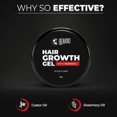 Beardo Hair Growth Gel - Redensyl 50 gm - Hair Gels & Waxes