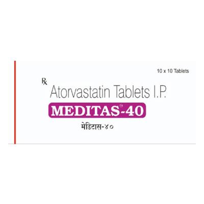 MEDITAS 40mg Tablet 10's - High Cholesterol-Dys