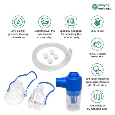 Sahyog Wellness Nebulization Kit with Chamber for Child and Adult - Blue 1's - Nebulizers / Vaporizer