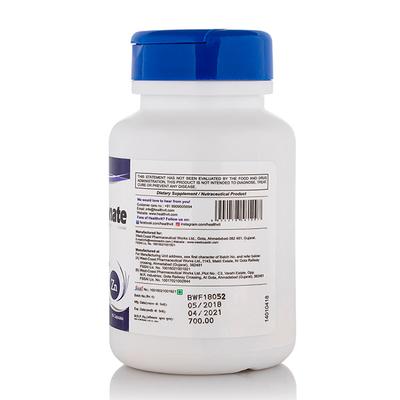 HealthVit Zinc Gluconate 50 mg Capsules 60's - Calcium And Minerals