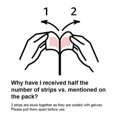 Veet Half Body Wax Strips - Normal Skin 8's - Shaving & Hair Removal