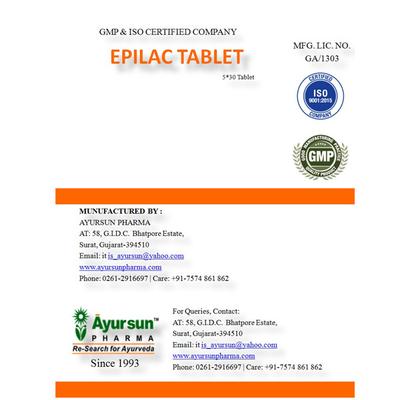 Ayursun Epilac Tablet (Pack of 5 x 30's) - Speciality Medicines