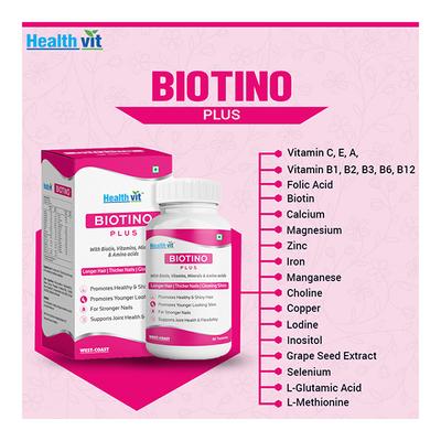 Healthvit Biotino Plus Tablet 60's - Hair & Skin