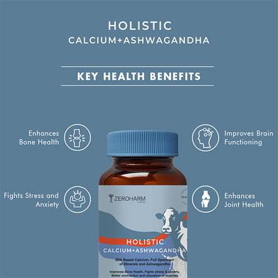 Zeroharm Holistic Calcium + Ashwagandha Tablet 60's - Sexual Care