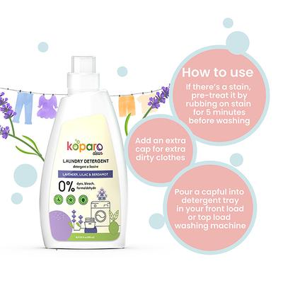 Koparo Clean Laundry Detergent Refill Pack (Pack of 2 x 750 ml) - Lavender, Lilac & Bergamot - Others