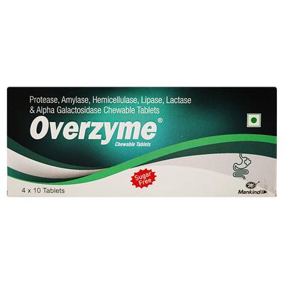 OVERZYME Sugar Free Tablet 10's - Digestion-Dig