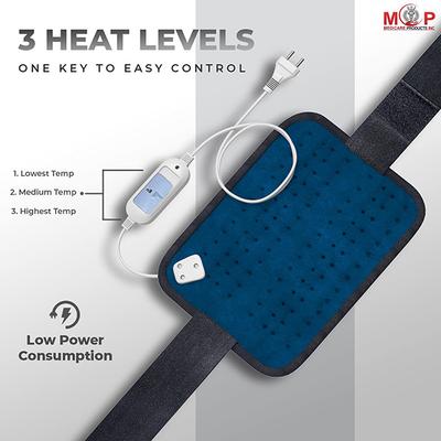 MCP Electric Heating Pad - Velvet Blue - Hot Pack/Ice Bag