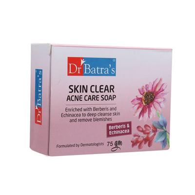 Dr. Batra's Skin Clear Acne Care Soap - Berberis & Echinacea 75 gm - Soaps