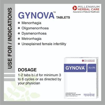 Millennium Lyf Sciences Gynova Tablet 100's - Herbal Dietary Supplement