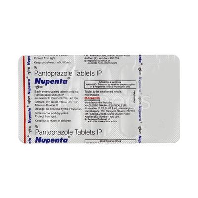 Nupenta 40mg Tablet 10'S - Ulcer/Reflux/Flatulence-Aaa