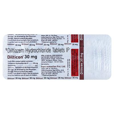 DILTICON 30 Tablet 10's - Hypertension-Cal
