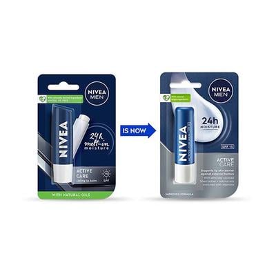 Nivea Men SPF 15 Lip Balm - Active Care 4.8 gm - Lip Balms